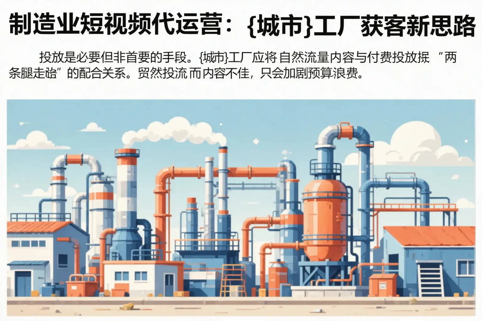 制造业短视频代运营：蓬江工厂获客新思路